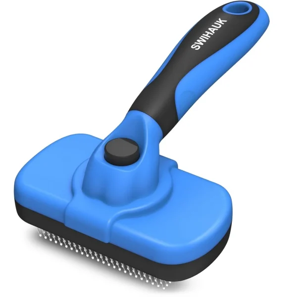 Self Cleaning Slicker Pet Deshedding Tool.
