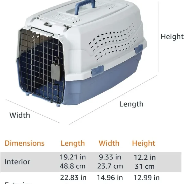 2-Door Top-Load Hard-Sided Pet Travel Carrier