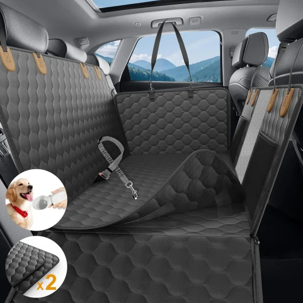 Waterproof Pet Travel Accessories Foldable Dog Car Back Seat Protector