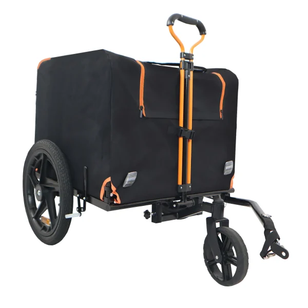Foldable Pet Jogging Stroller with Bicycle Trailer